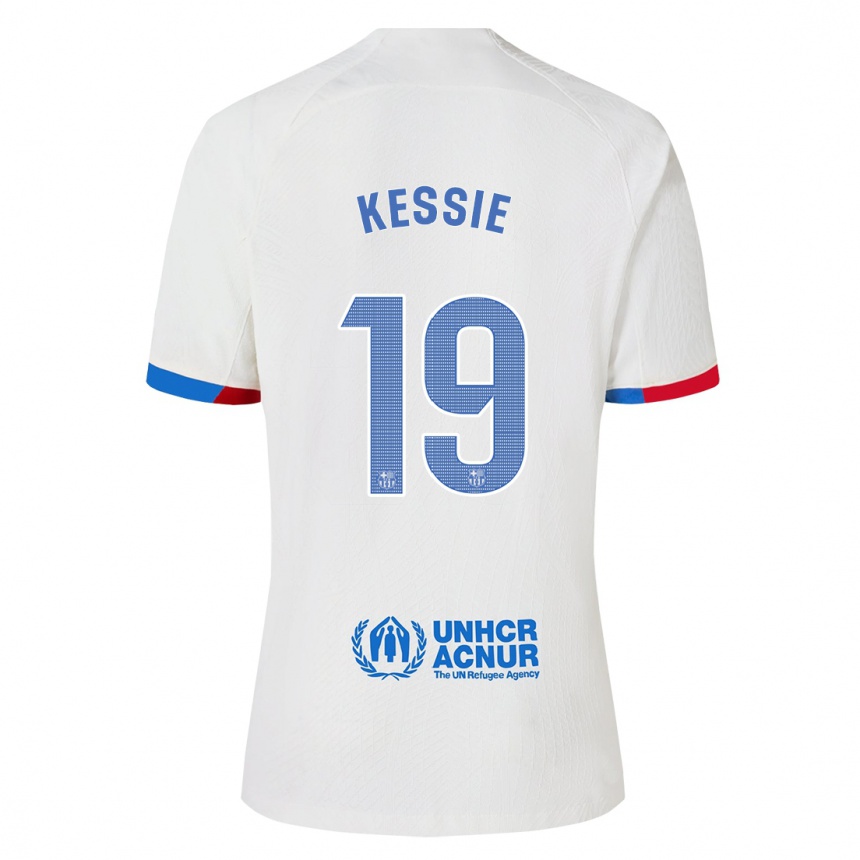 Vaikiškas Franck Kessie #19 Baltas Išvykos Marškinėliai 2023/24 T-Shirt