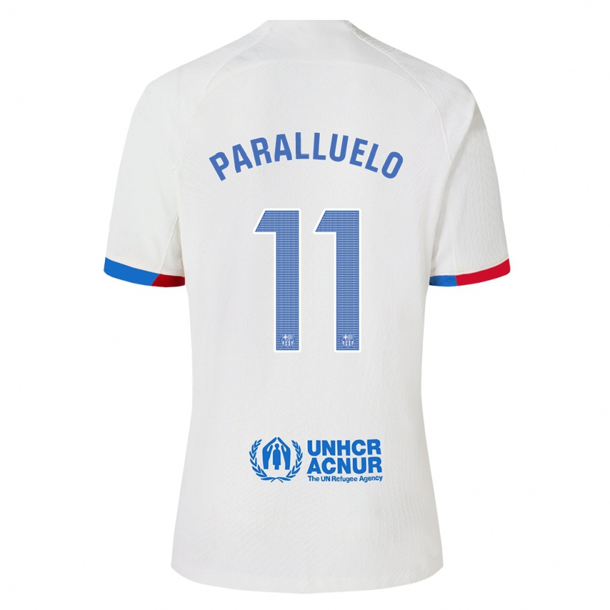 Vaikiškas Salma Paralluelo #11 Baltas Išvykos Marškinėliai 2023/24 T-Shirt