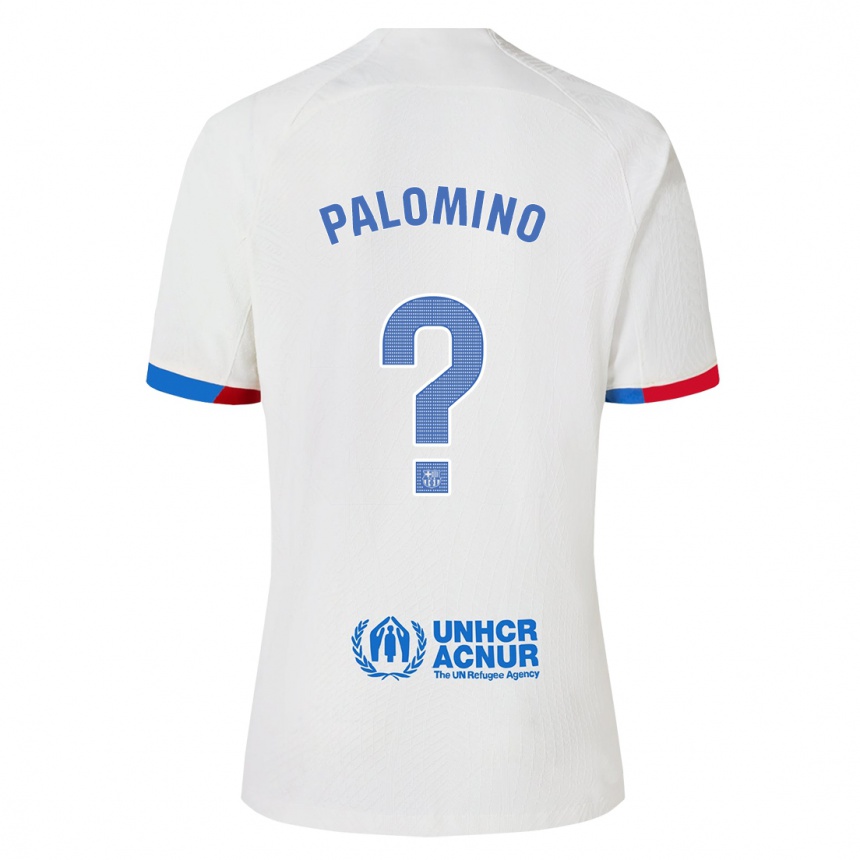 Vaikiškas Oriol Palomino #0 Baltas Išvykos Marškinėliai 2023/24 T-Shirt