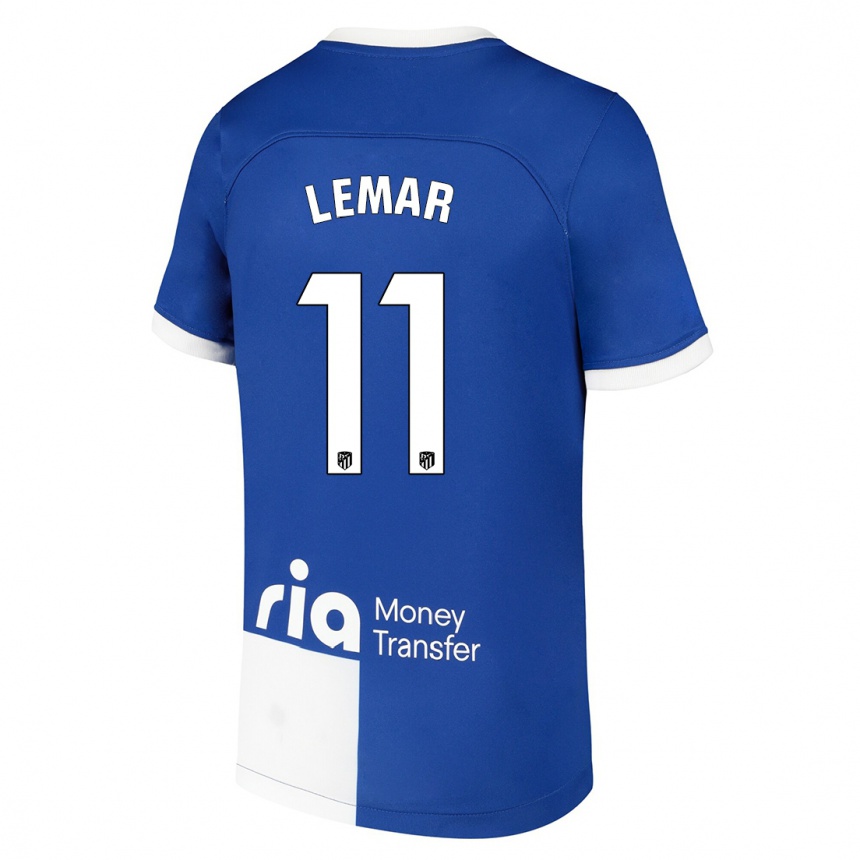 Vaikiškas Thomas Lemar #11 Mėlyna Balta Išvykos Marškinėliai 2023/24 T-Shirt