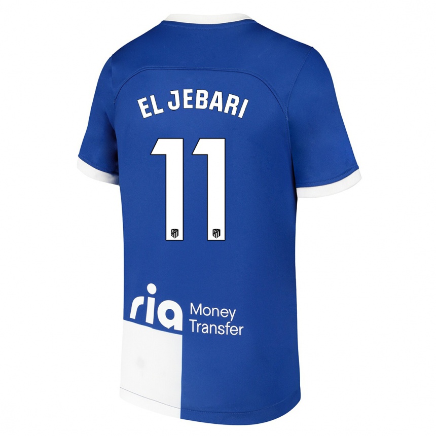 Vaikiškas Salim El Jebari #11 Mėlyna Balta Išvykos Marškinėliai 2023/24 T-Shirt