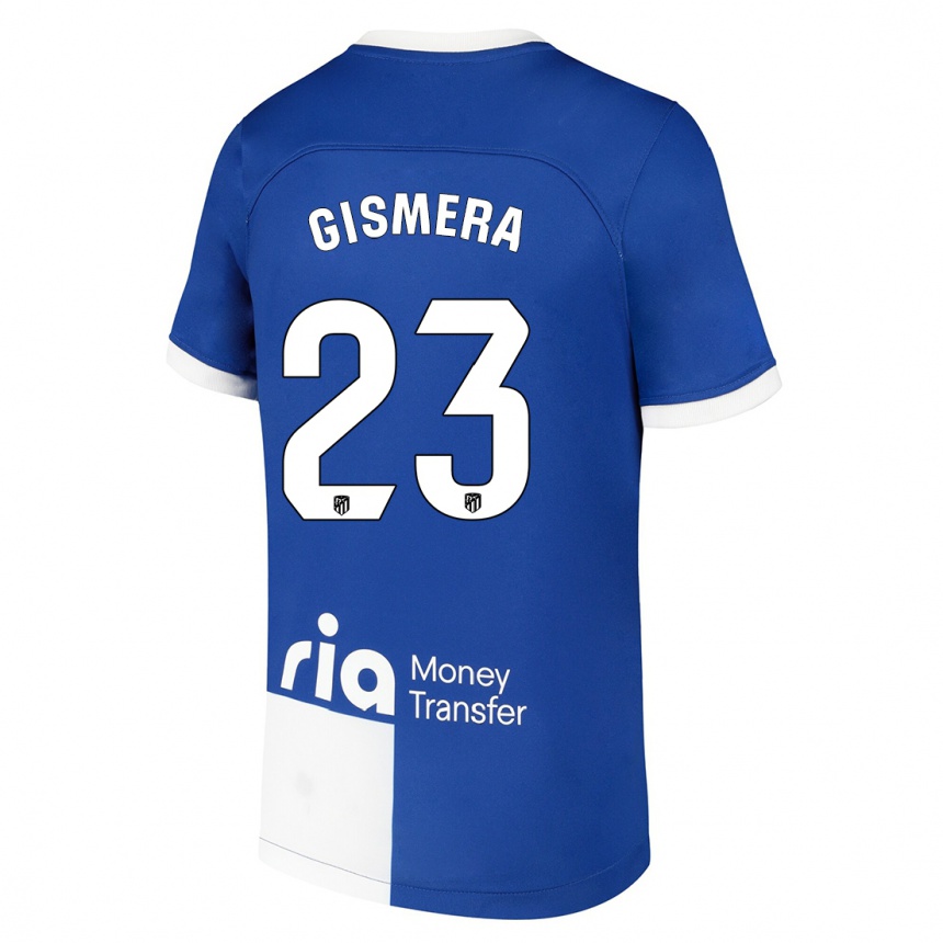 Vaikiškas Aitor Gismera #23 Mėlyna Balta Išvykos Marškinėliai 2023/24 T-Shirt