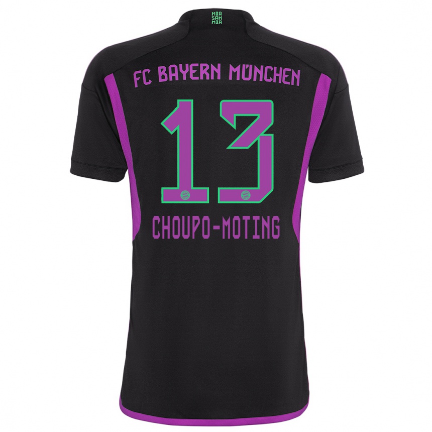 Vaikiškas Eric Maxim Choupo-Moting #13 Juoda Išvykos Marškinėliai 2023/24 T-Shirt