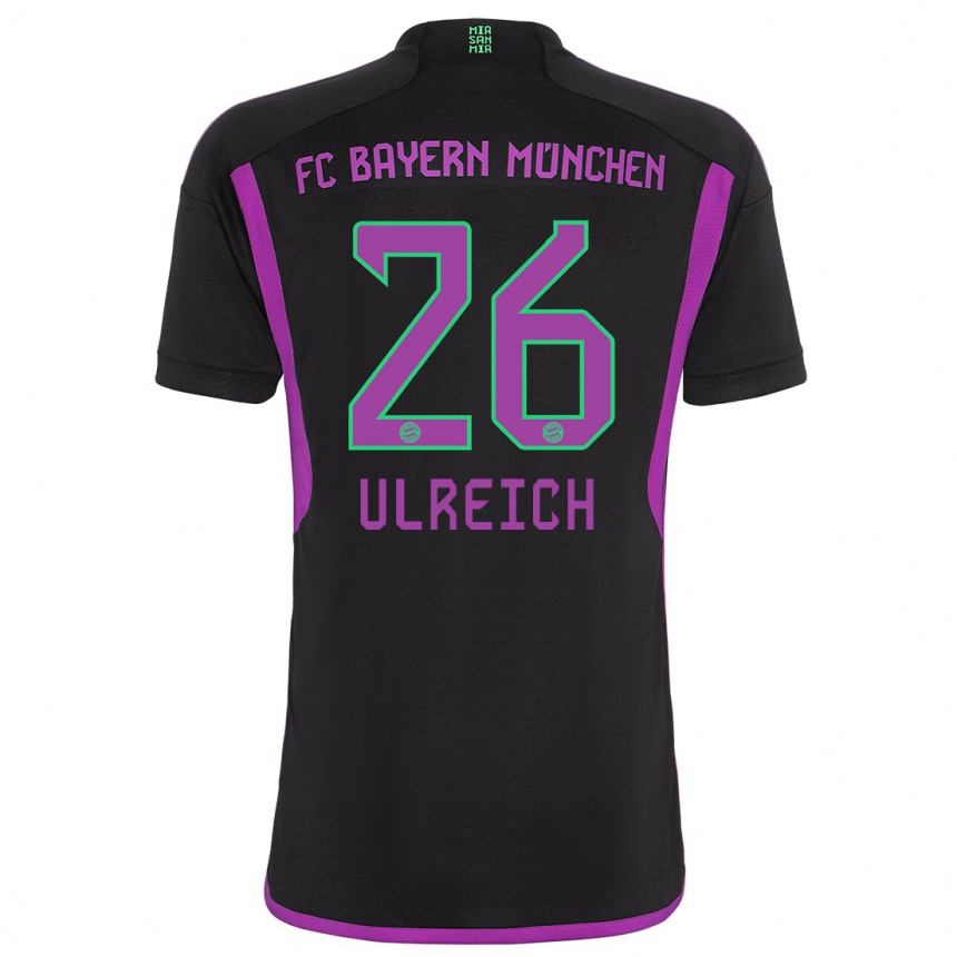 Vaikiškas Sven Ulreich #26 Juoda Išvykos Marškinėliai 2023/24 T-Shirt