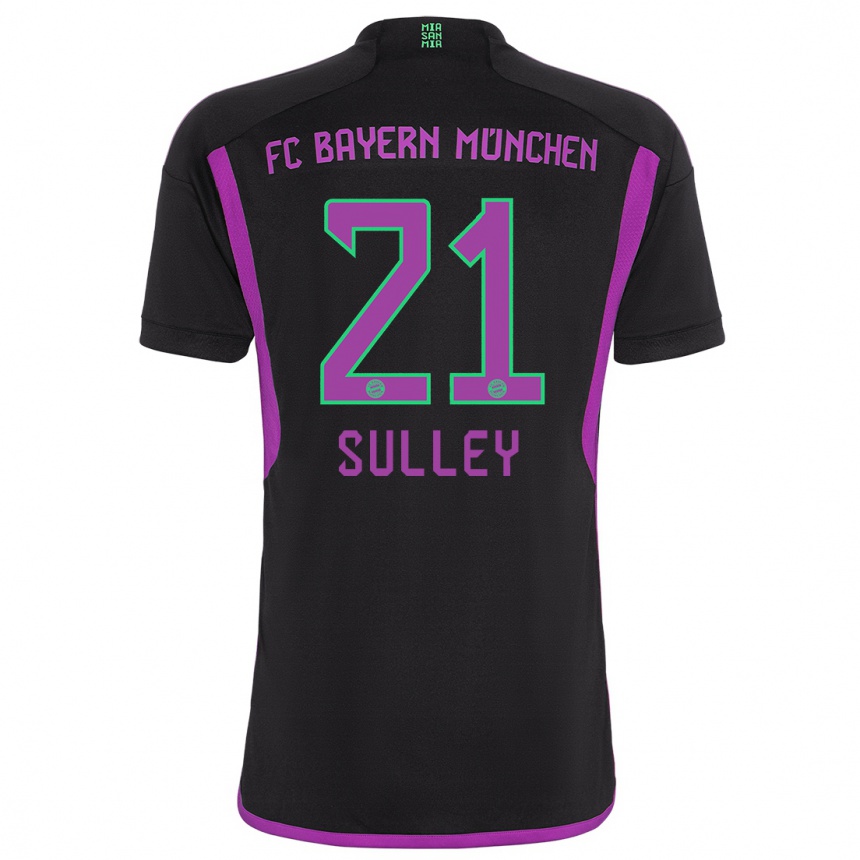 Vaikiškas Williams Baffour Sulley #21 Juoda Išvykos Marškinėliai 2023/24 T-Shirt