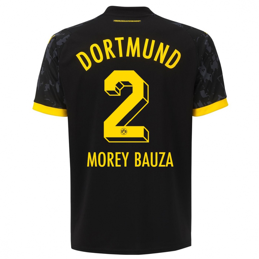 Vaikiškas Mateu Morey Bauza #2 Juoda Išvykos Marškinėliai 2023/24 T-Shirt