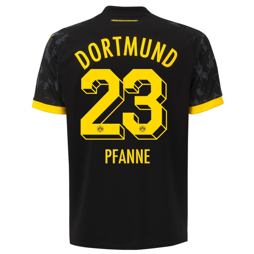 Vaikiškas Franz Pfanne #23 Juoda Išvykos Marškinėliai 2023/24 T-Shirt