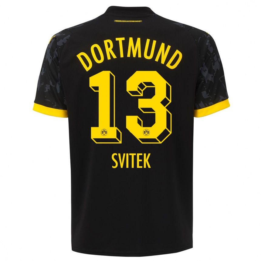 Vaikiškas Leon Svitek #13 Juoda Išvykos Marškinėliai 2023/24 T-Shirt