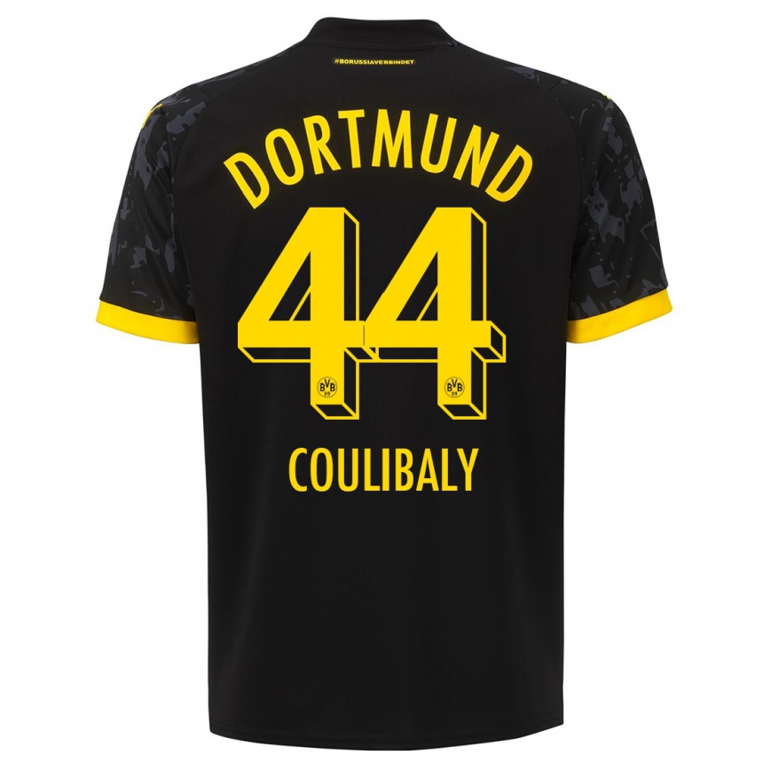 Vaikiškas Soumaila Coulibaly #44 Juoda Išvykos Marškinėliai 2023/24 T-Shirt