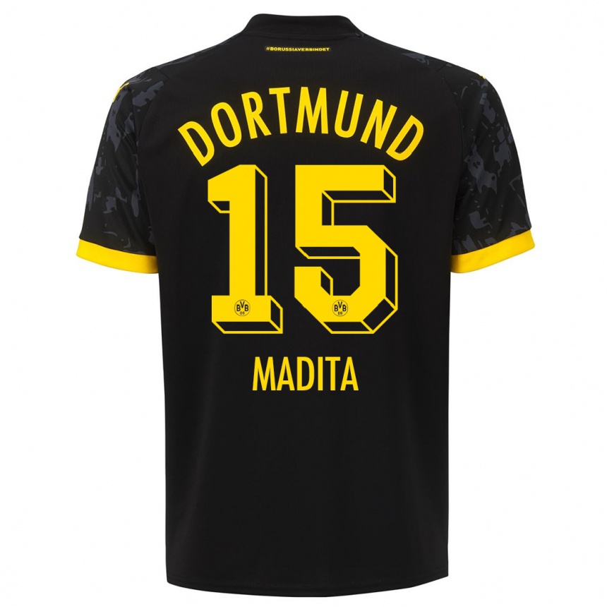 Vaikiškas Kohorst Madita #15 Juoda Išvykos Marškinėliai 2023/24 T-Shirt