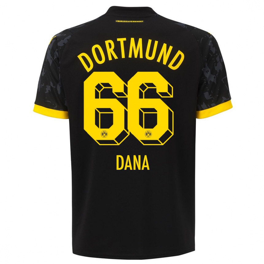 Vaikiškas Bleckmann Dana #66 Juoda Išvykos Marškinėliai 2023/24 T-Shirt