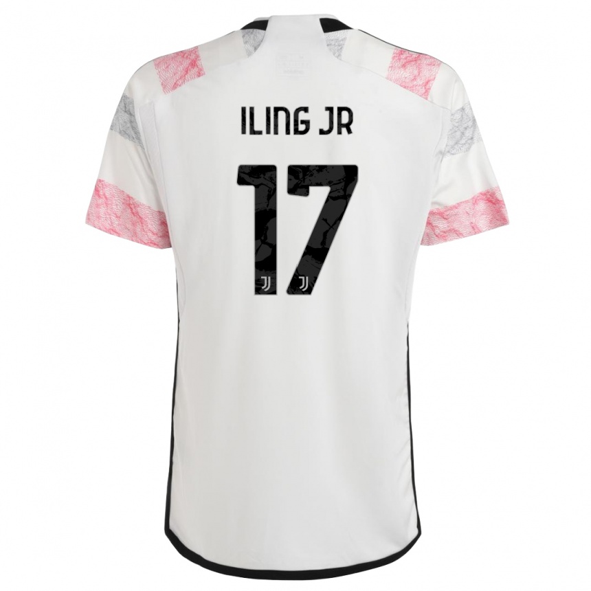 Vaikiškas Samuel Iling-Junior #17 Balta Rožinė Išvykos Marškinėliai 2023/24 T-Shirt