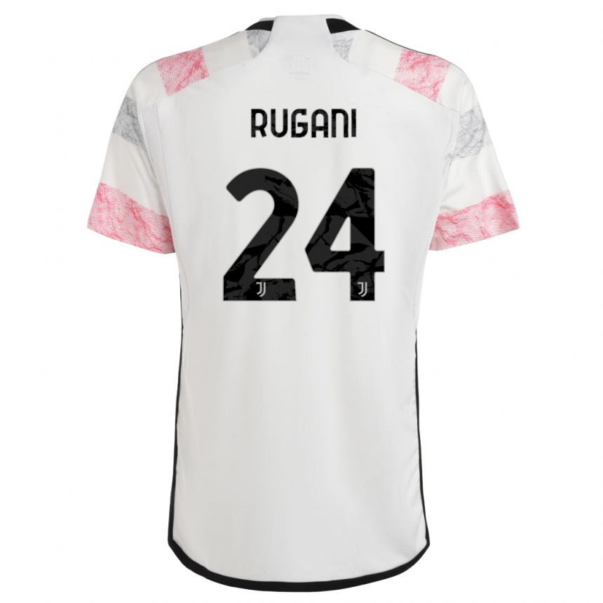 Vaikiškas Daniele Rugani #24 Balta Rožinė Išvykos Marškinėliai 2023/24 T-Shirt