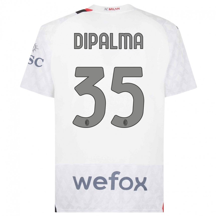 Vaikiškas Matteo Dipalma #35 Baltas Išvykos Marškinėliai 2023/24 T-Shirt