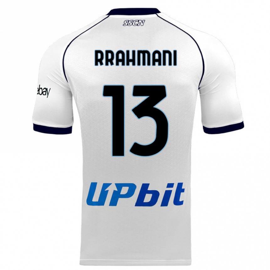 Vaikiškas Amir Rrahmani #13 Baltas Išvykos Marškinėliai 2023/24 T-Shirt