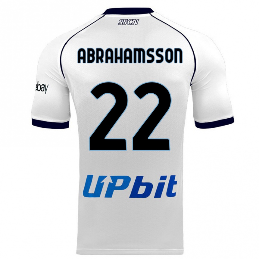 Vaikiškas Sejde Abrahamsson #22 Baltas Išvykos Marškinėliai 2023/24 T-Shirt