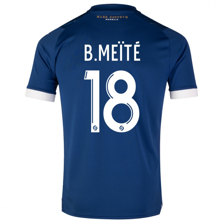 Vaikiškas Bamo Meïté #18 Tamsiai Mėlyna Išvykos Marškinėliai 2023/24 T-Shirt