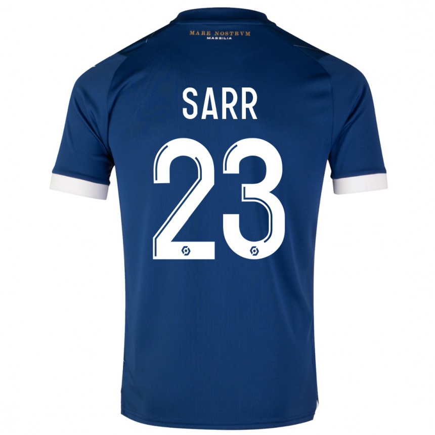 Vaikiškas Ismaïla Sarr #23 Tamsiai Mėlyna Išvykos Marškinėliai 2023/24 T-Shirt