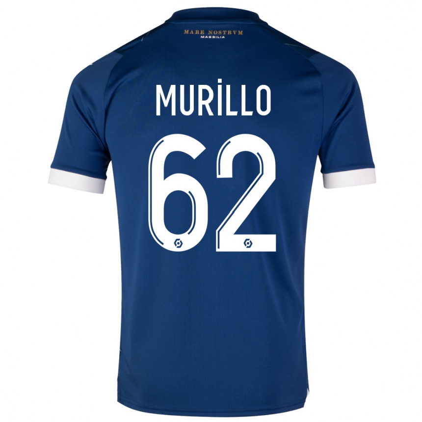 Vaikiškas Amir Murillo #62 Tamsiai Mėlyna Išvykos Marškinėliai 2023/24 T-Shirt