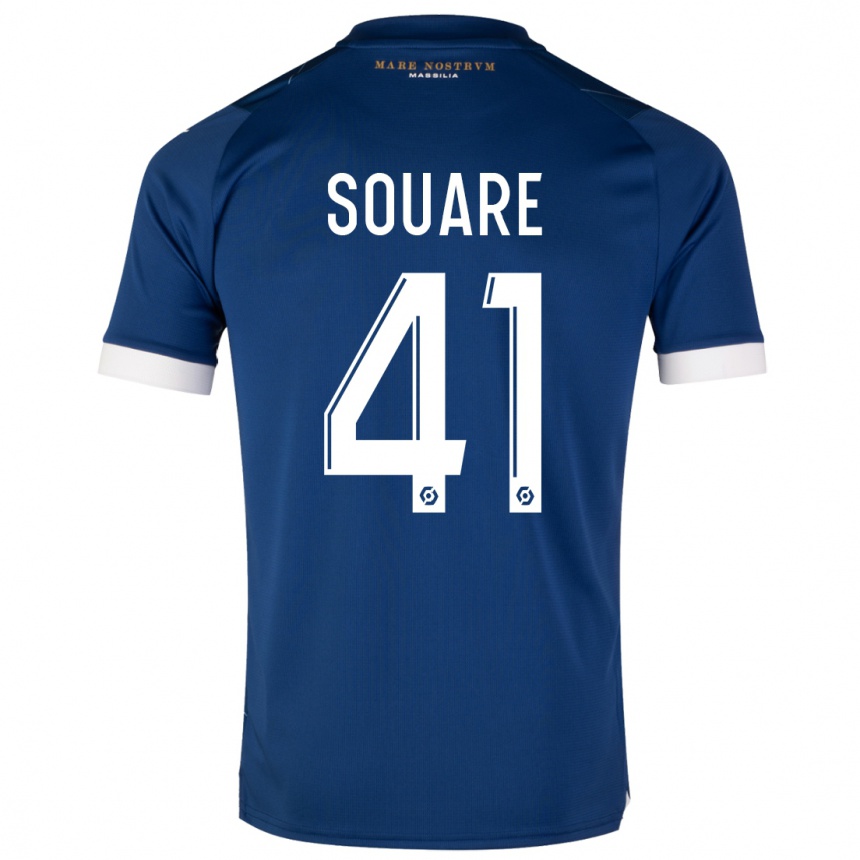 Vaikiškas Cheick Souare #41 Tamsiai Mėlyna Išvykos Marškinėliai 2023/24 T-Shirt