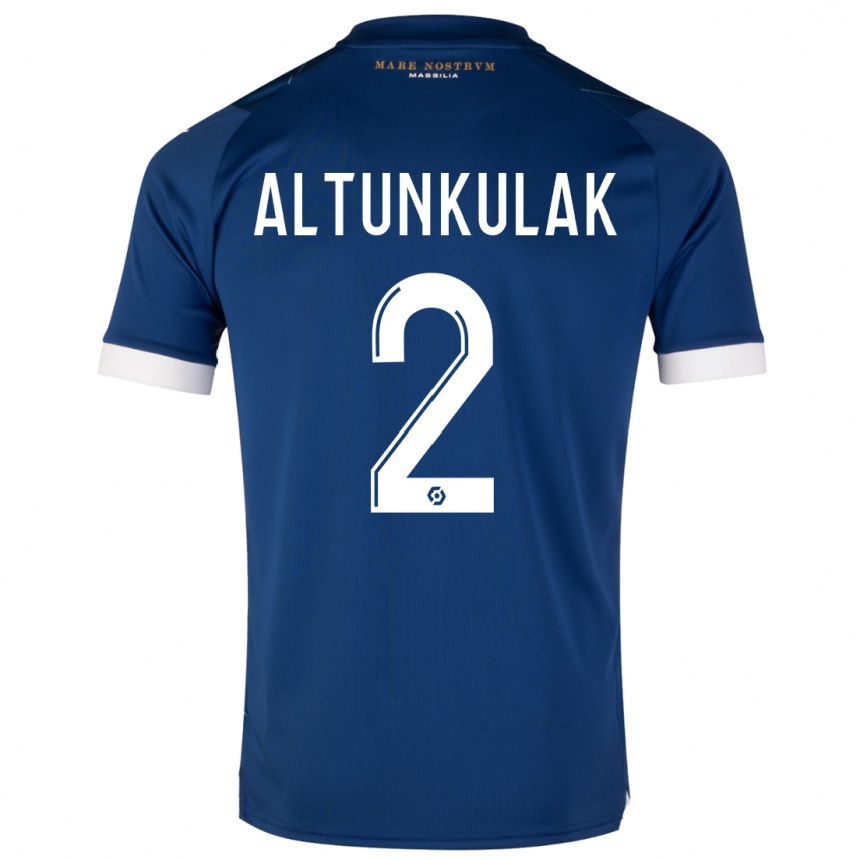 Vaikiškas Selen Altunkulak #2 Tamsiai Mėlyna Išvykos Marškinėliai 2023/24 T-Shirt