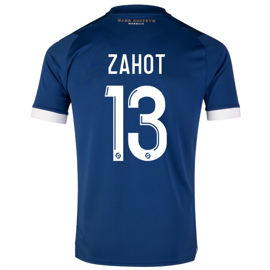 Vaikiškas Sarah Zahot #13 Tamsiai Mėlyna Išvykos Marškinėliai 2023/24 T-Shirt