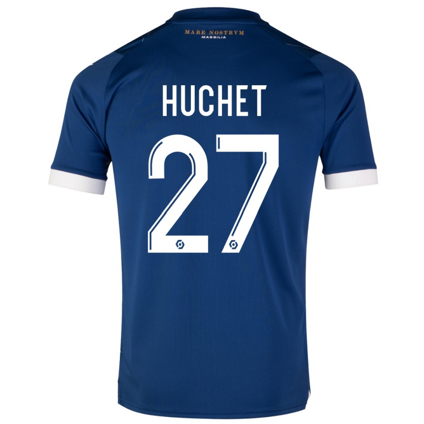 Vaikiškas Sarah Huchet #27 Tamsiai Mėlyna Išvykos Marškinėliai 2023/24 T-Shirt