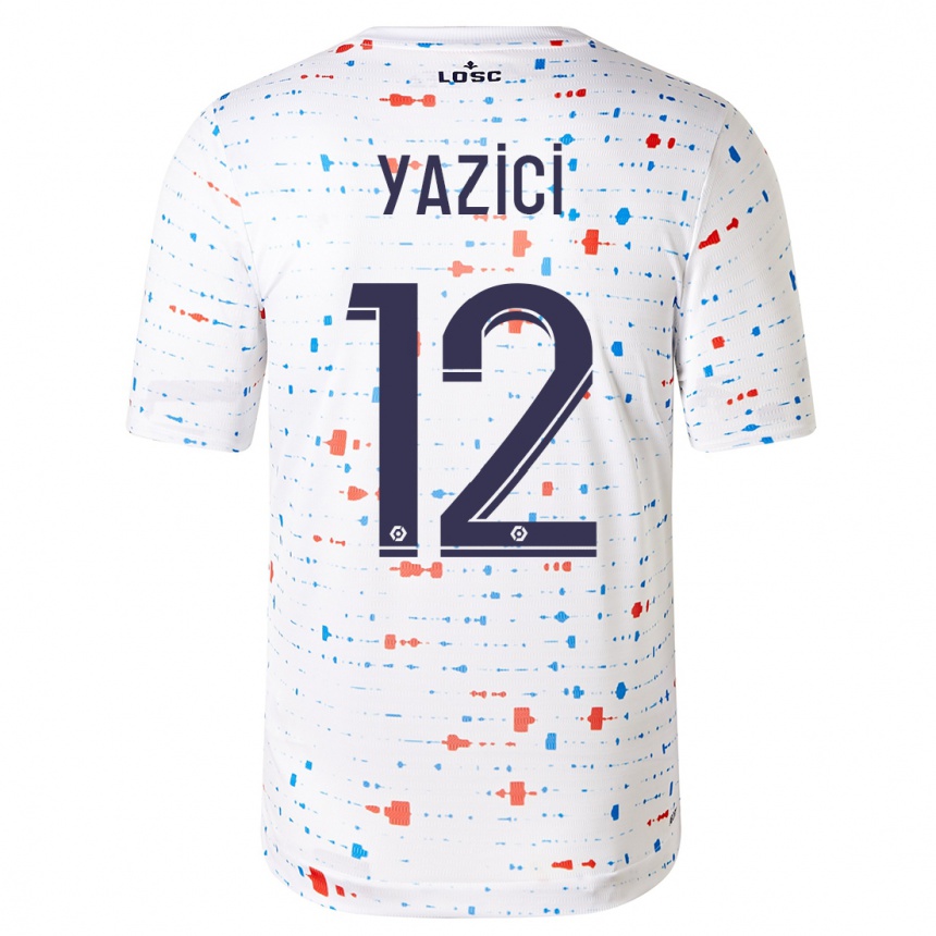 Vaikiškas Yusuf Yazici #12 Baltas Išvykos Marškinėliai 2023/24 T-Shirt