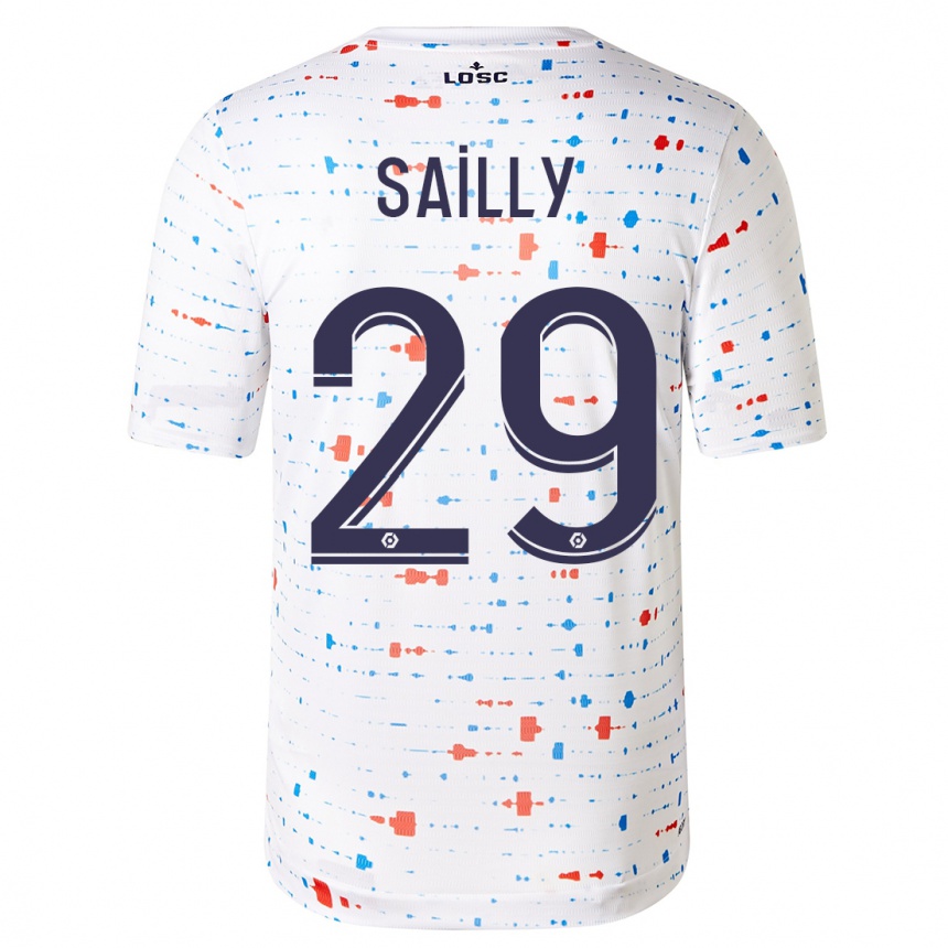 Vaikiškas Charlotte Sailly #29 Baltas Išvykos Marškinėliai 2023/24 T-Shirt