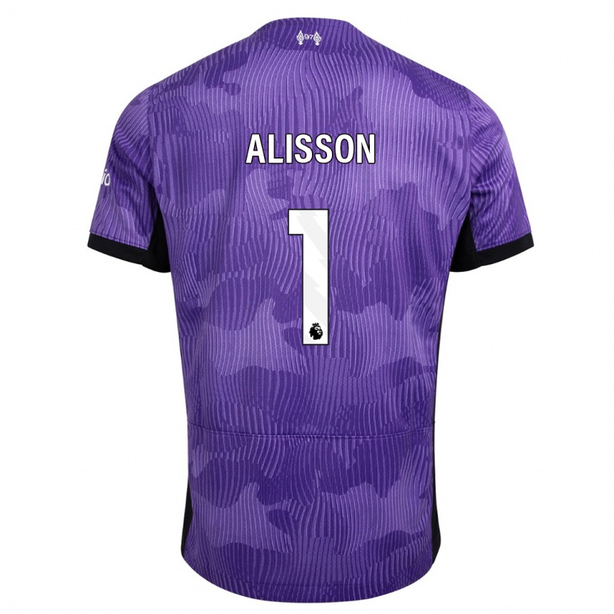 Vaikiškas Alisson #1 Violetinė Trečias Marškinėliai 2023/24 T-Shirt