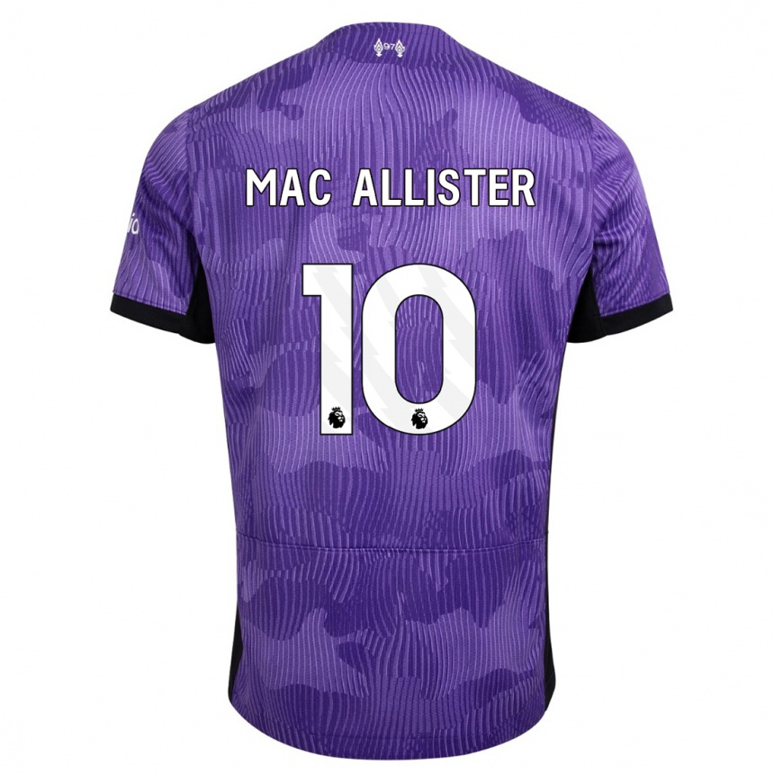 Vaikiškas Alexis Mac Allister #10 Violetinė Trečias Marškinėliai 2023/24 T-Shirt