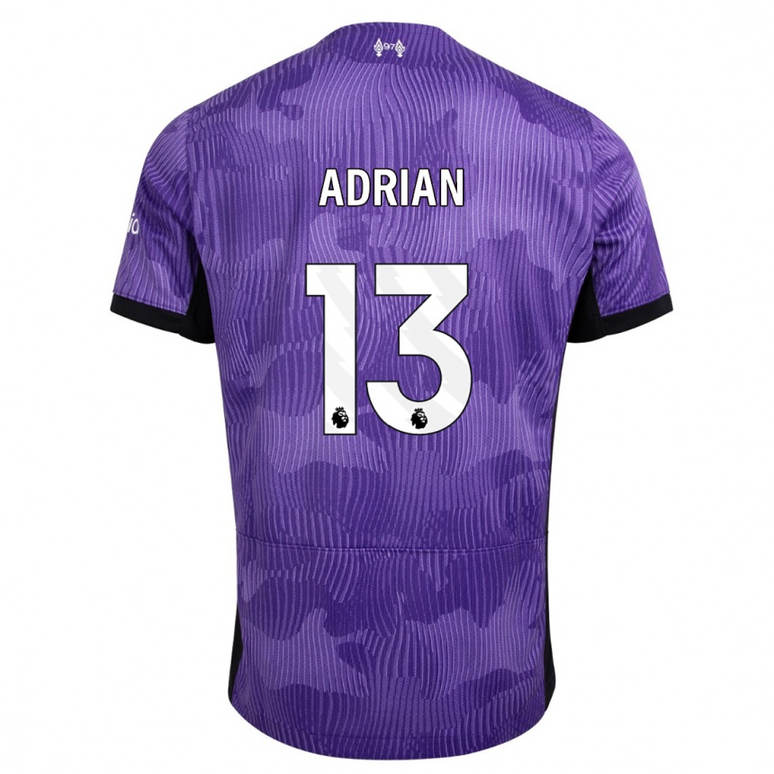 Vaikiškas Adrian #13 Violetinė Trečias Marškinėliai 2023/24 T-Shirt