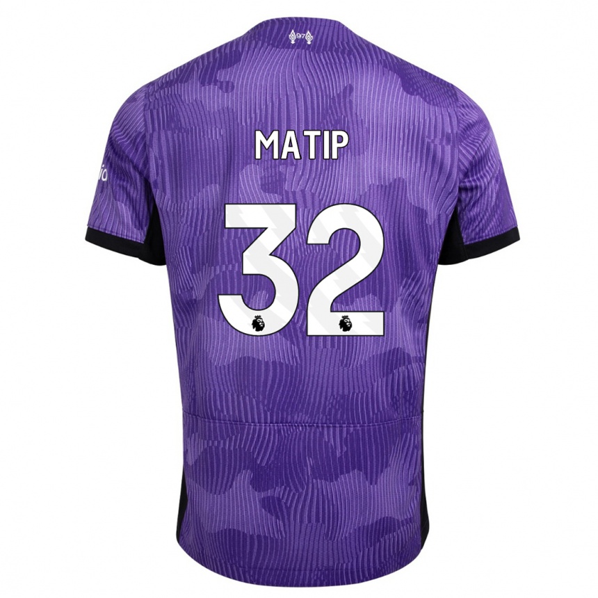 Vaikiškas Joel Matip #32 Violetinė Trečias Marškinėliai 2023/24 T-Shirt