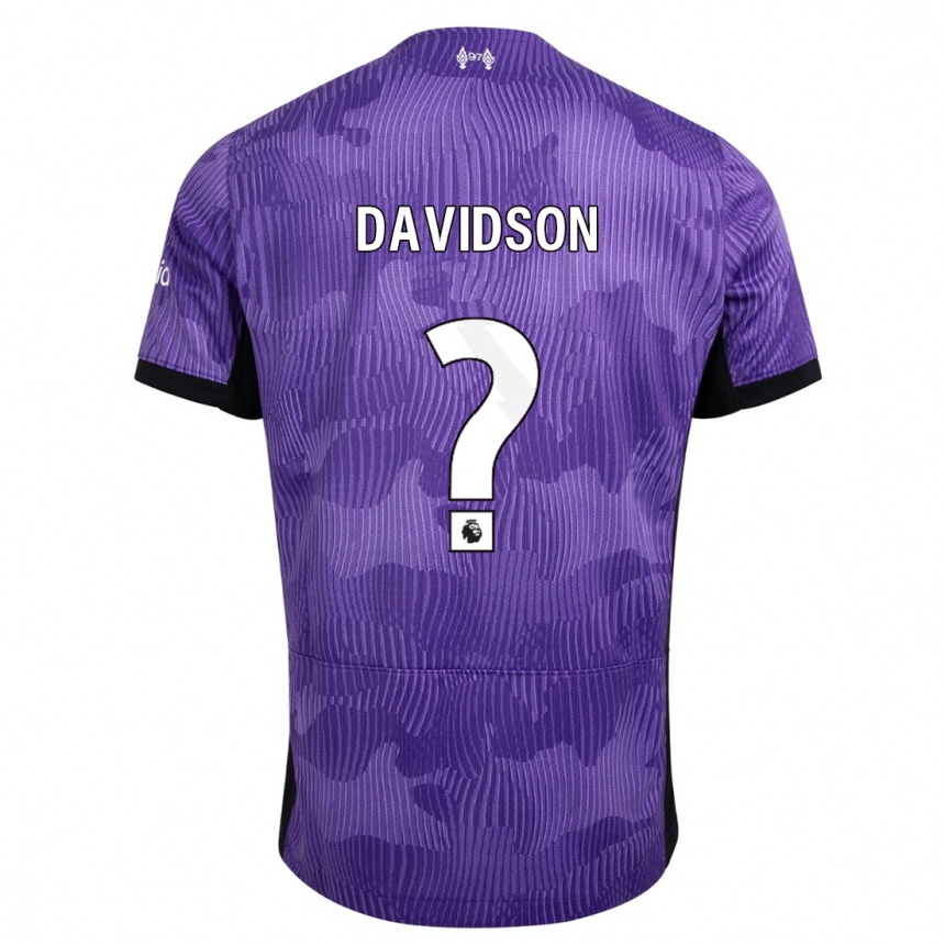 Vaikiškas Josh Davidson #0 Violetinė Trečias Marškinėliai 2023/24 T-Shirt