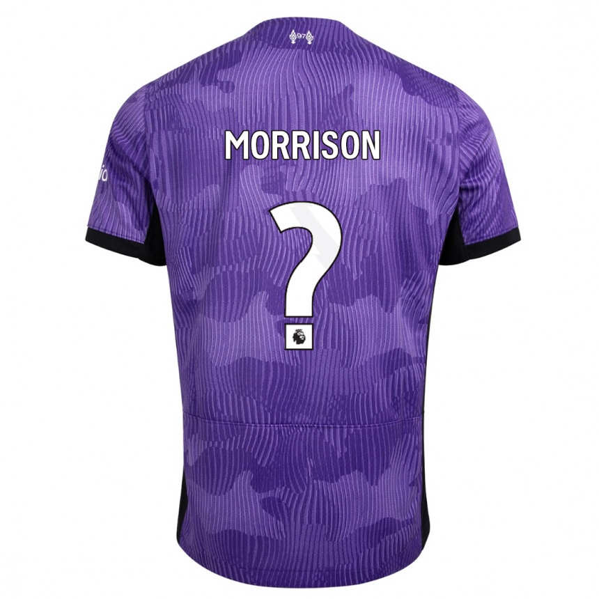 Vaikiškas Kieran Morrison #0 Violetinė Trečias Marškinėliai 2023/24 T-Shirt