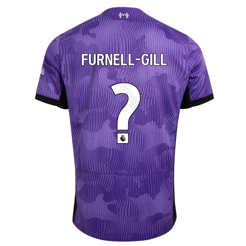 Vaikiškas Luca Furnell-Gill #0 Violetinė Trečias Marškinėliai 2023/24 T-Shirt