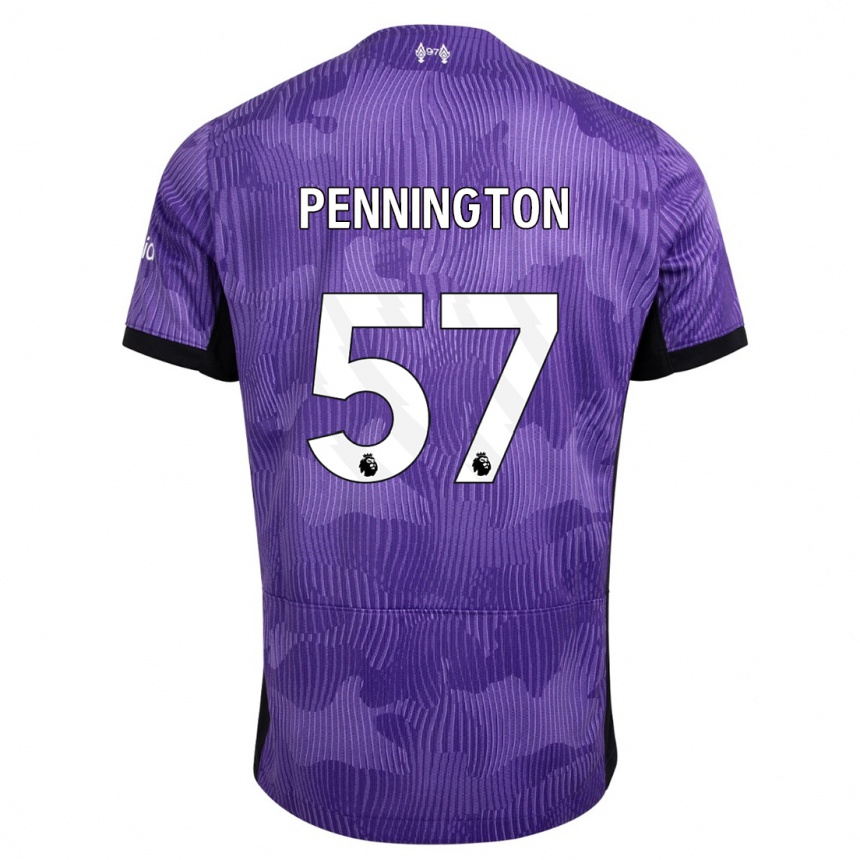 Vaikiškas Cody Pennington #57 Violetinė Trečias Marškinėliai 2023/24 T-Shirt