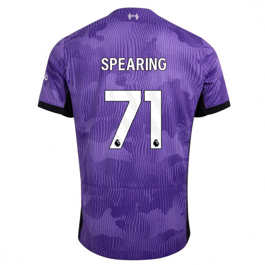 Vaikiškas Jay Spearing #71 Violetinė Trečias Marškinėliai 2023/24 T-Shirt