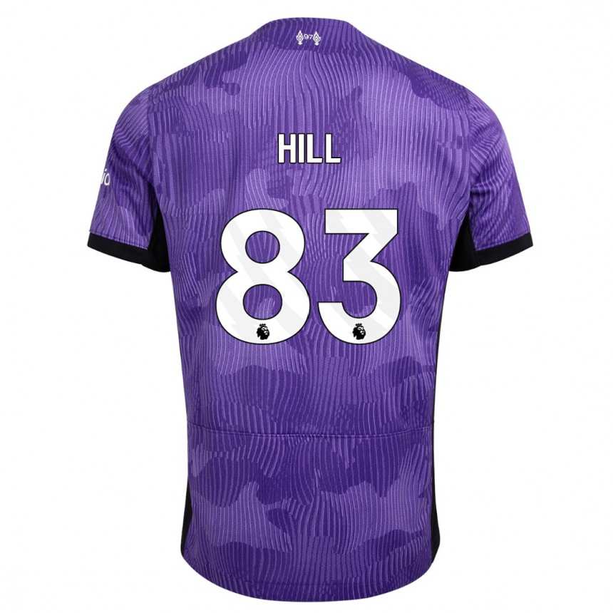 Vaikiškas Tom Hill #83 Violetinė Trečias Marškinėliai 2023/24 T-Shirt