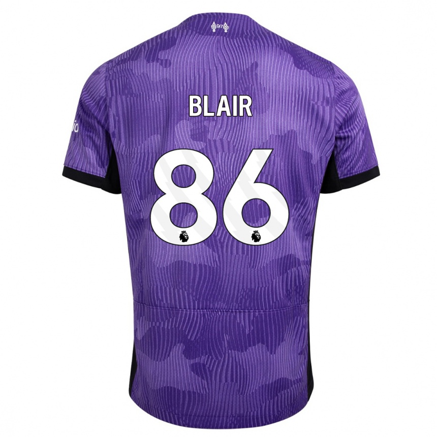 Vaikiškas Harvey Blair #86 Violetinė Trečias Marškinėliai 2023/24 T-Shirt