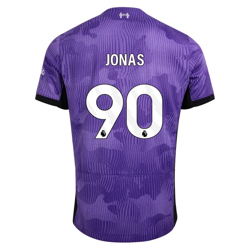 Vaikiškas Lee Jonas #90 Violetinė Trečias Marškinėliai 2023/24 T-Shirt