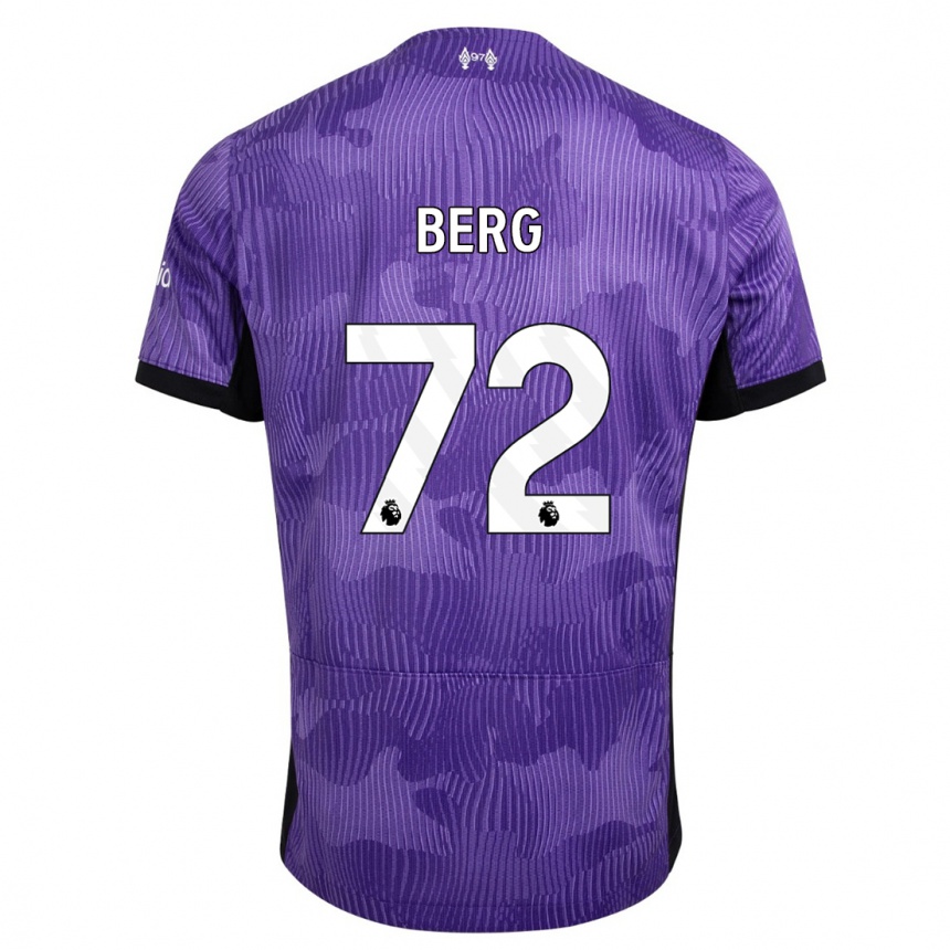 Vaikiškas Sepp Van Den Berg #72 Violetinė Trečias Marškinėliai 2023/24 T-Shirt