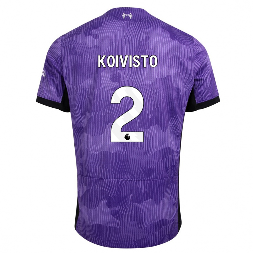 Vaikiškas Emma Koivisto #2 Violetinė Trečias Marškinėliai 2023/24 T-Shirt