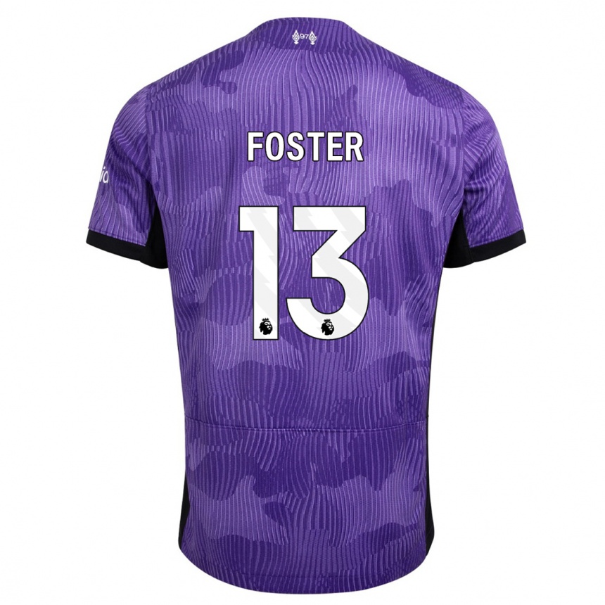 Vaikiškas Rylee Foster #13 Violetinė Trečias Marškinėliai 2023/24 T-Shirt