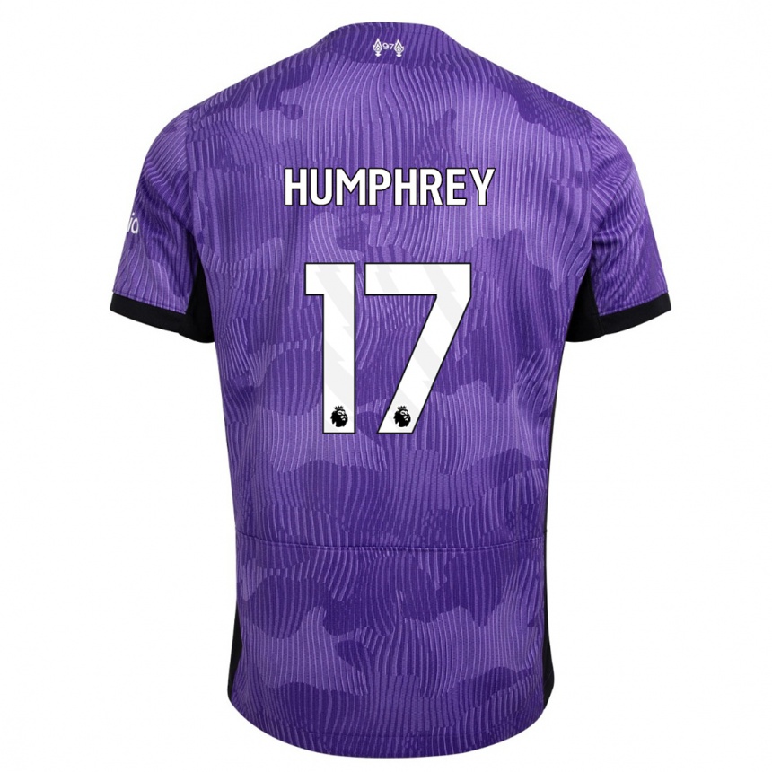 Vaikiškas Carla Humphrey #17 Violetinė Trečias Marškinėliai 2023/24 T-Shirt