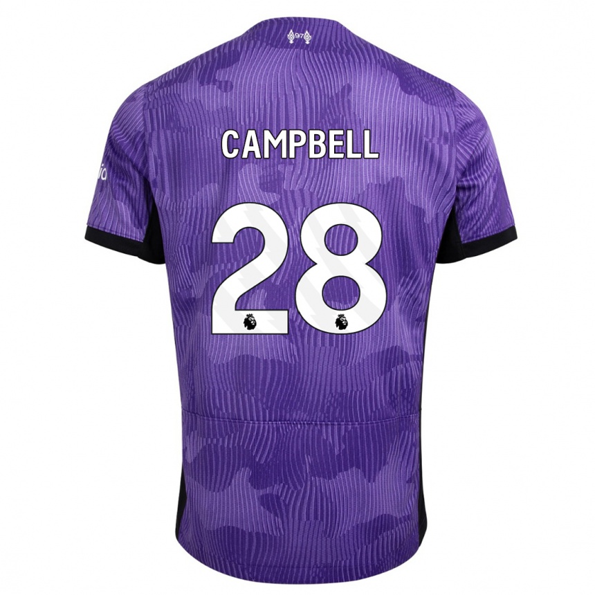 Vaikiškas Megan Campbell #28 Violetinė Trečias Marškinėliai 2023/24 T-Shirt