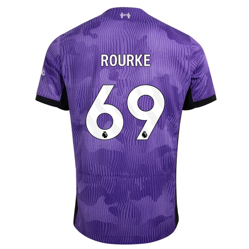 Vaikiškas Fidel O'rourke #69 Violetinė Trečias Marškinėliai 2023/24 T-Shirt