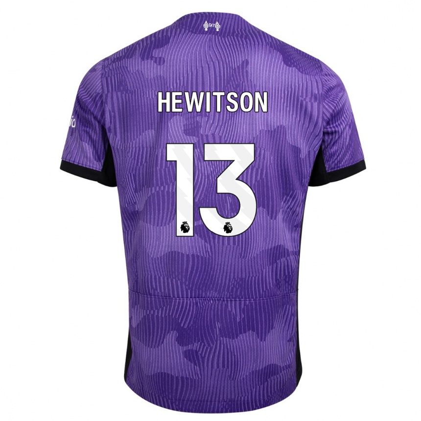 Vaikiškas Luke Hewitson #13 Violetinė Trečias Marškinėliai 2023/24 T-Shirt