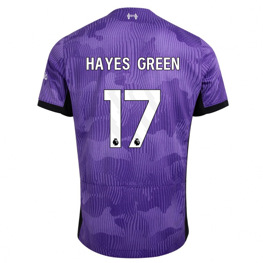 Vaikiškas Charlie Hayes-Green #17 Violetinė Trečias Marškinėliai 2023/24 T-Shirt