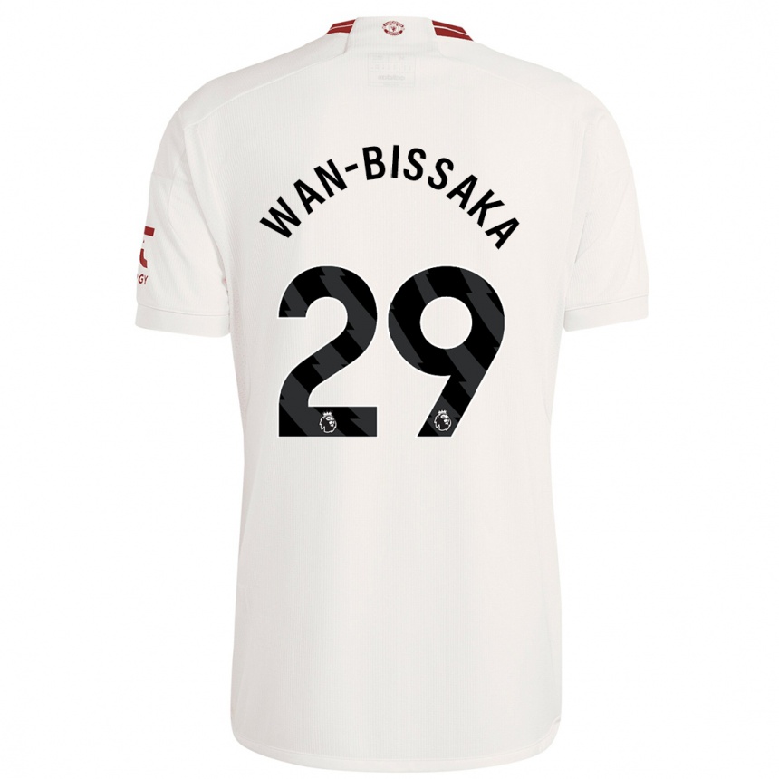 Vaikiškas Aaron Wan-Bissaka #29 Baltas Trečias Marškinėliai 2023/24 T-Shirt